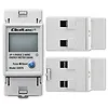 Qoltec Jednofazowy elektroniczny licznik zużycia energii na szynę DIN | RESET | licznik okresowy i stały | 230V | 60A | LCD | LED | 2P