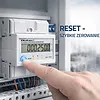 Qoltec Tr&oacute;jfazowy elektroniczny licznik z resetem | miernik zużycia energii na szynę DIN | 400V | 100A | LCD | LED | 4P