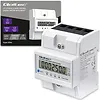 Qoltec Tr&oacute;jfazowy elektroniczny licznik z resetem | miernik zużycia energii na szynę DIN | 400V | 100A | LCD | LED | 4P