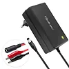 Qoltec Ładowarka do akumulatora AGM GEL STD | Prostownik 24V | 19.2W |  5.5x2.1 | kabel 1.8m