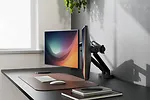 Digitus Ramię biurkowe podw&oacute;jne z zaciskiem i sprężyną mechaniczną 2x LCD max. 35" obciążenie 2x10kg, VESA: 75x75, 100x100, czarne