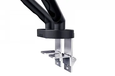 Digitus Ramię biurkowe podw&oacute;jne z zaciskiem i sprężyną mechaniczną 2x LCD max. 35" obciążenie 2x10kg, VESA: 75x75, 100x100, czarne