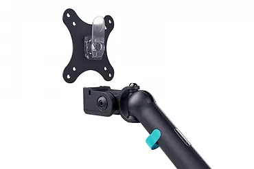 Digitus Ramię biurkowe podw&oacute;jne z zaciskiem i sprężyną mechaniczną 2x LCD max. 35" obciążenie 2x10kg, VESA: 75x75, 100x100, czarne