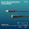 Digitus Kabel adapter USB 2.0 - DB9 RS232 M/Ż, chipset FTDI (FT232RNL), PVC, czarny, 1.8 m