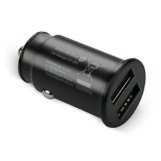 everActive Ładowarka samochodowa CC-25C 2XUSB 12W + kabel USB-C