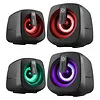 Defender Głośniki komputerowe J1 2.0 6W LED USB czarne