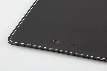 LogiLink Podkładka pod mysz, sk&oacute;rzany design, czarna
