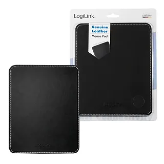 LogiLink Podkładka pod mysz, sk&oacute;rzany design, czarna
