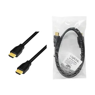 LogiLink Kabel HDMI 4K/60Hz, CCS , czarny, 1m