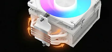 MODECOM Chłodzenie powietrzne Volcano 0C T202 LCD ARGB 120 białe