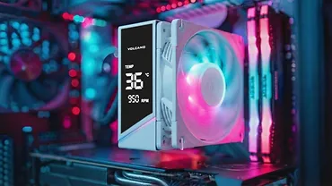 MODECOM Chłodzenie powietrzne Volcano 0C T202 LCD ARGB 120 białe