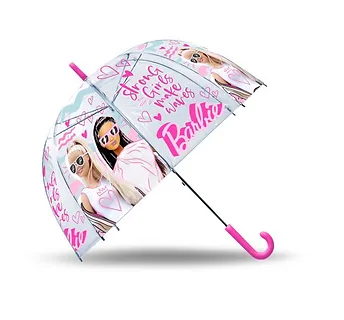 Kids Euroswan Parasolka przezroczysta automatyczna Barbie