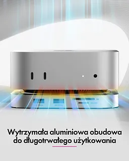 IcyBox Stacja dokująca IB-DK100 Mac Mini M4 7 w 1 z M.2 NVMe Slot
