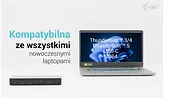 i-tec Stacja dokująca Thunderbolt 4 Intelligent Dual Display Power Delivery 90W 2x DP Video TB AUDIO LAN  USB-A 10Gbps USB-C 10 Gbps Kensington lock