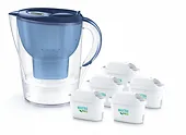 Brita Dzbanek filtrujący 3.5l Marella XL + 5 wkład&oacute;w filtrujących MAXTRA PRO Pure Performance, niebieski