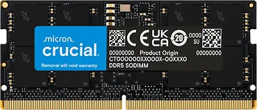 Crucial Pamięć DDR5 SODIMM 16GB/5600 CL46 (16Gbit) Tray
