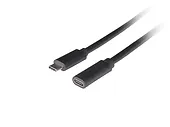 Lanberg Przedłużacz USB-C M/F 3.1 1.5m czarny
