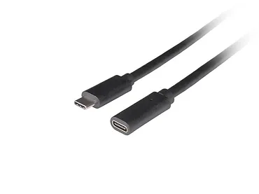 Lanberg Przedłużacz USB-C M/F 3.1 1.5m czarny