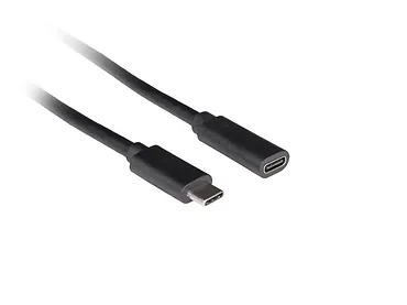 Lanberg Przedłużacz USB-C M/F 3.1 0.5m czarny