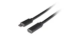 Lanberg Przedłużacz USB-C M/F 3.1 0.5m czarny