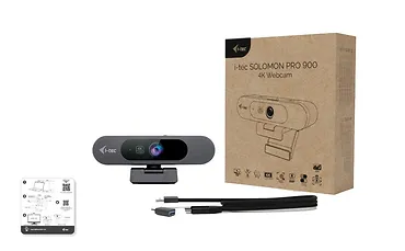 i-tec Kamera SOLOMON PRO 900 4K Webcam PiP AI Autofocus WDR - CAMSOLOMON4K900