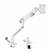 ART Uchwyt biurkowy gazowy do 1 monitora LED/LCD 17-35" L-29GD 2-11kg 2xUSB 3.0 Premium White