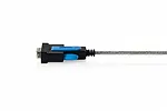 Digitus Kabel adapter USB 2.0 do RS232 (DB9) | Chipset FTDI (FT232RNL) | PVC, transparentny | Mocowanie na śruby | 1.8m