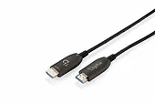 Digitus Kabel połączeniowy hybrydowy HDMI AOC | HDMI-A męski-męski | HDMI 2.1 | UHD-2 8K@60Hz | 48Gbps |HDR, eARC, HDCP 2.2, CEC | 50m