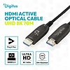 Digitus Kabel połączeniowy hybrydowy HDMI AOC | HDMI-A męski-męski | HDMI 2.1 | UHD-2 8K@60Hz | 48Gbps |HDR, eARC, HDCP 2.2, CEC | 70m