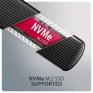 AXAGON EEM2-SC Obudowa zewnętrzna aluminiowa bezśrubowa USB-C 3.2 Gen 2 10Gbps - M.2 NVMe SSD, długość 30 do 80 mm szary