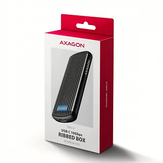 AXAGON EEM2-SC Obudowa zewnętrzna aluminiowa bezśrubowa USB-C 3.2 Gen 2 10Gbps - M.2 NVMe SSD, długość 30 do 80 mm szary