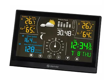 Stacja pogodowa Denver WS-650 z bezprzewodowym czujnikiem wiatru i deszczu