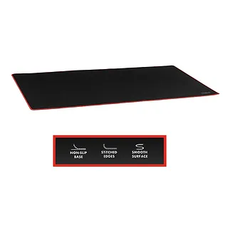 LogiLink Podkładka pod mysz XXXL dla graczy, czarna