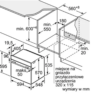 Bosch Piekarnik HQA334EB4 Serie 4 Funkcja Pary