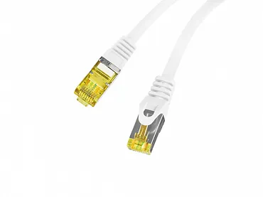 Lanberg Patchcord kat.6a s/ftp lszh cu 1m biały fluke passed