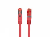Lanberg Patchcord kat.6 s/ftp lszh cu 0.25m czerwony fluke passed