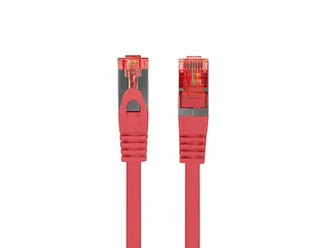 Lanberg Patchcord kat.6 s/ftp lszh cu 0.25m czerwony fluke passed