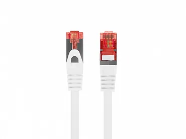 Lanberg Patchcord kat.6 s/ftp lszh cu 0.25m biały fluke passed