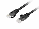 Lanberg Patchcord kat.6 utp lszh cu 20m czarny fluke passed