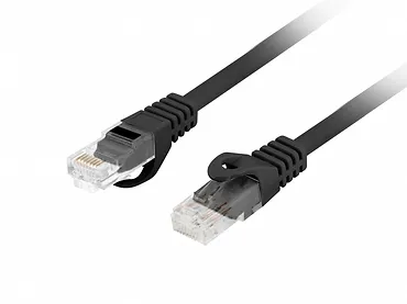 Lanberg Patchcord kat.6 utp lszh cu 15m czarny fluke passed