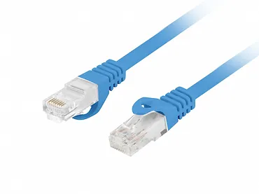 Lanberg Patchcord kat.6 utp lszh cu 5m niebieski fluke passed