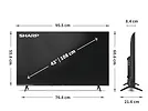 Sharp Telewizor LED 43 cale 43HE2445E