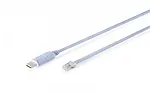 Digitus Kabel adapter do konsoli USB-A 2.0 męski do RJ45 | Chipset FTDI (FT232RNL) | jasnoniebieski | 1.8m