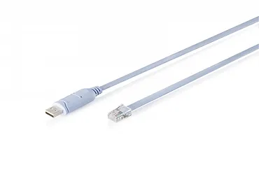 Digitus Kabel adapter do konsoli USB-A 2.0 męski do RJ45 | Chipset FTDI (FT232RNL) | jasnoniebieski | 1.8m