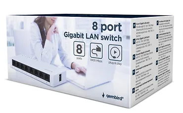 Gembird Przełącznik 8-port 10/100/1000 Mbs