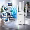 Qoltec Wzmacniacz sygnału WiFi | Repeater | Access Point | 300Mb/s | 6  anten | 2xRJ45