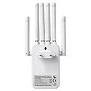 Qoltec Wzmacniacz sygnału WiFi | Repeater | Access Point | 300Mb/s | 6  anten | 2xRJ45