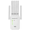 Qoltec Wzmacniacz sygnału WiFi | Repeater | Access Point | 300Mb/s | 6  anten | 2xRJ45