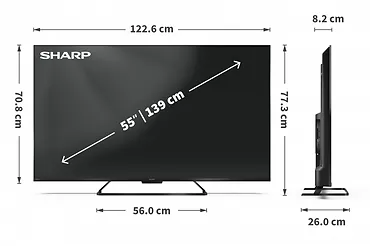 Sharp Telewizor 55 cali 55HR7465E