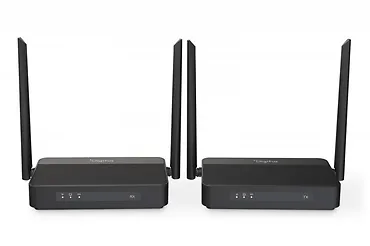 Digitus Przedłużacz / Extender HDMI bezprzewodowy z KVM do 100m | UHD 4K@60Hz | Audio | Niskie op&oacute;źnienie 16ms (Zestaw)
